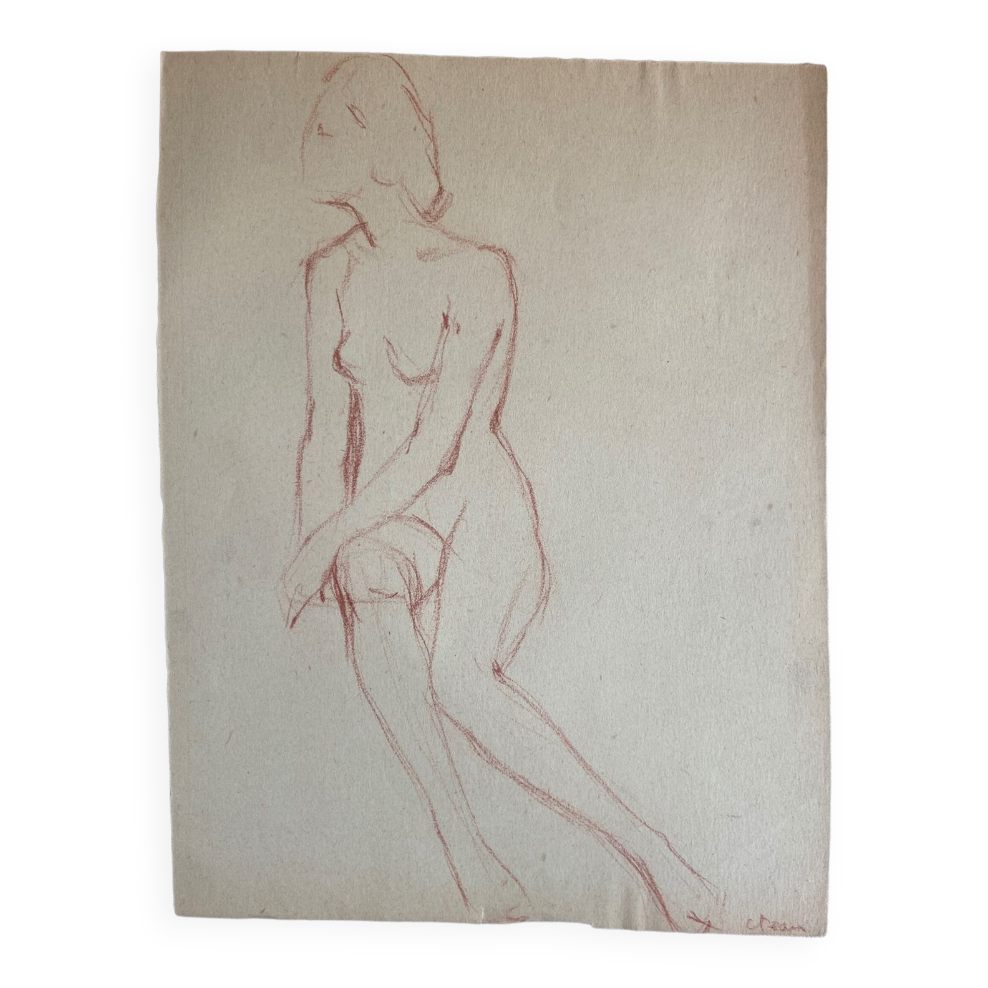 Female nude drawing