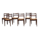 Ensemble de six chaises à repas en rotin par Jos De Mey pour Van Den Berghe Pauvers