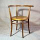 Early 20th century curved wooden office chair