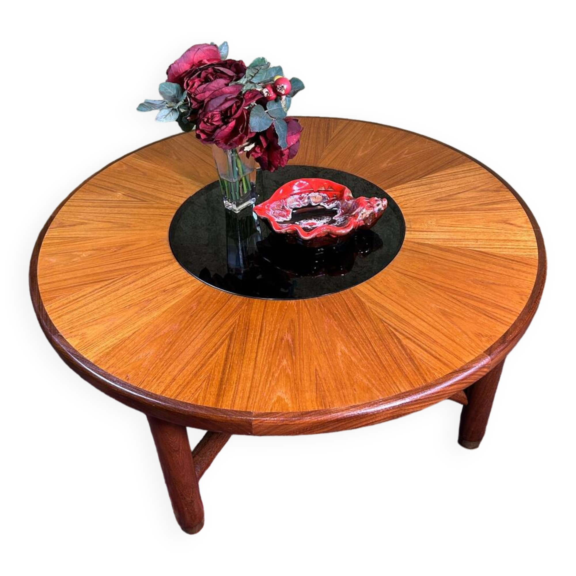 Mid century retro vintage teak GPlan round coffee table