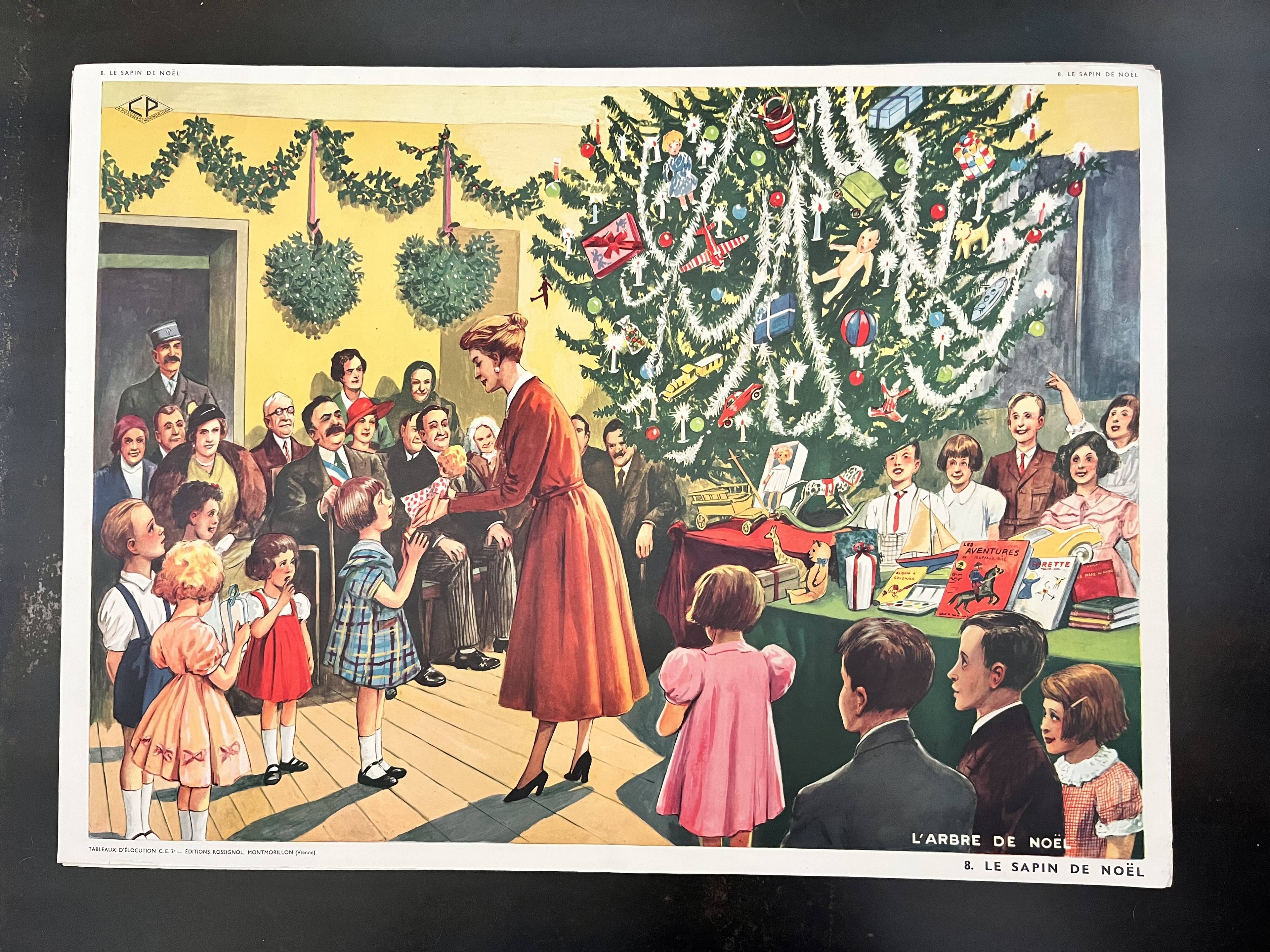 Double-sided school poster Florist/Christmas