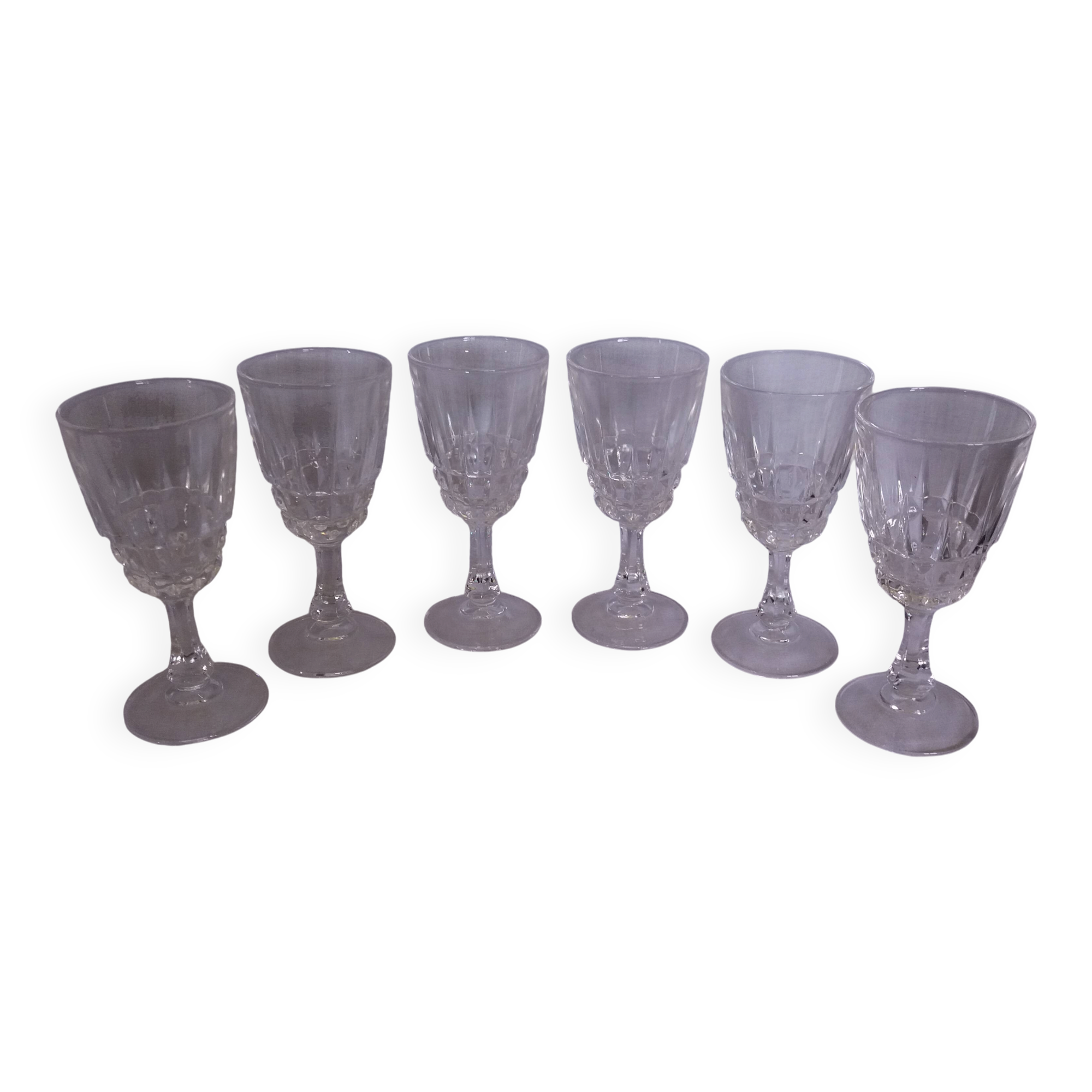 Liqueur glasses, Cristal d'Arques, Pompadour model