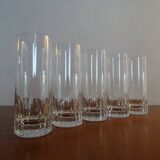 5 verres orangeade anciens cristal baccarat modèle cassino - 15,5 cm