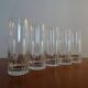 5 old baccarat crystal orangeade glasses, cassino model - 15.5 cm