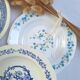 Vintage blue deep plates