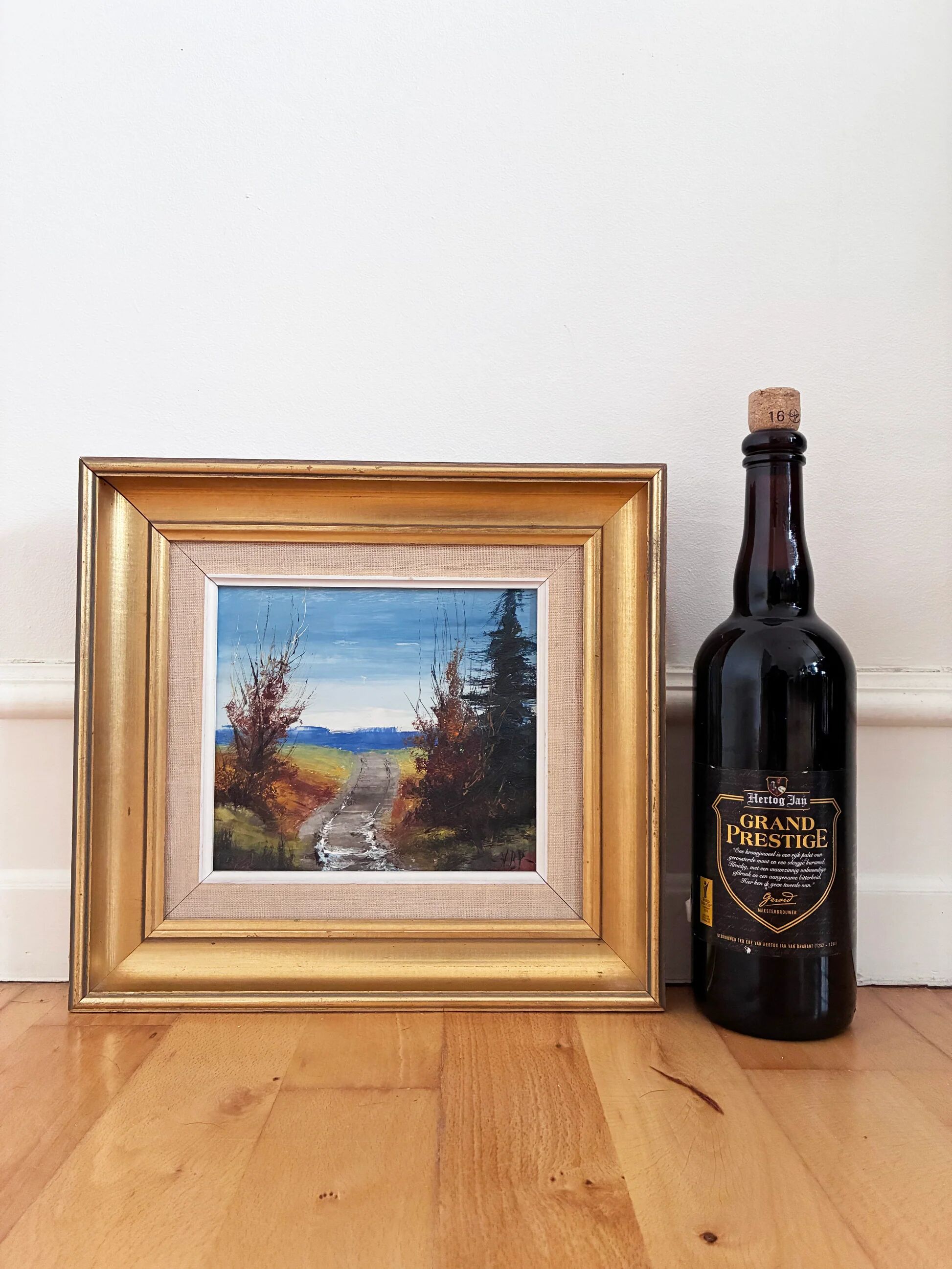 Vintage original landscape oil painting