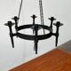 Vintage brutalist wrought iron candle holder by Boltze, 1970s.