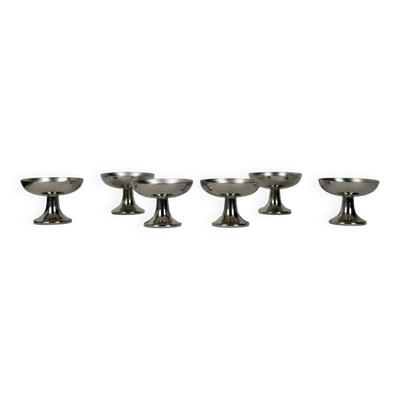 Ensemble de six coupes à glace Carlo Alessi