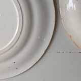 2 assiettes terre de fer Saint-Amand