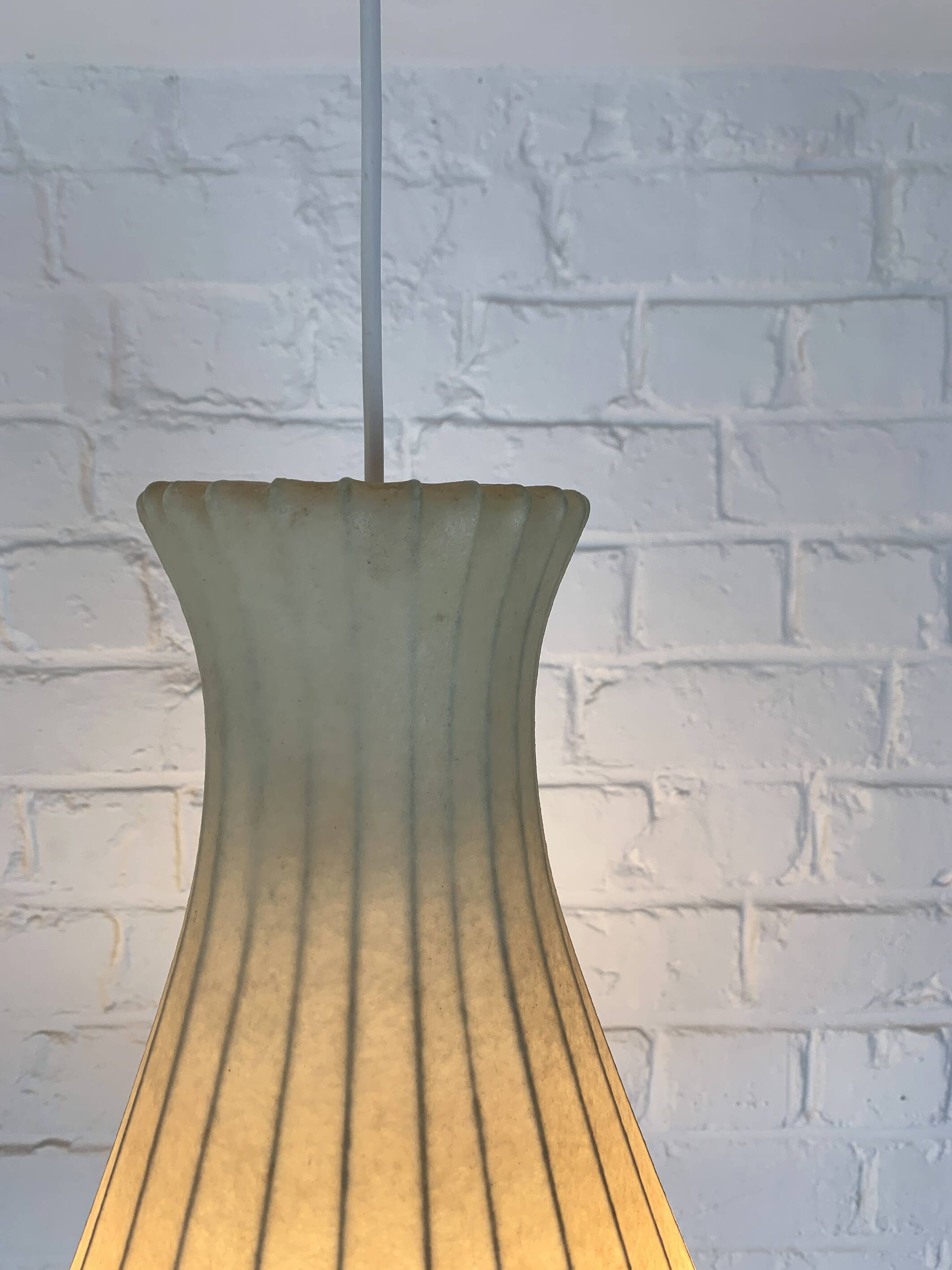 Large Cocoon Pendant Lamp, Friedel Wauer for Goldkant Leuchten, 1960s