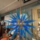 Large murano glass chandelier sputnik style 12 lights