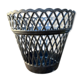 Black plastic pot cover 50s-60s