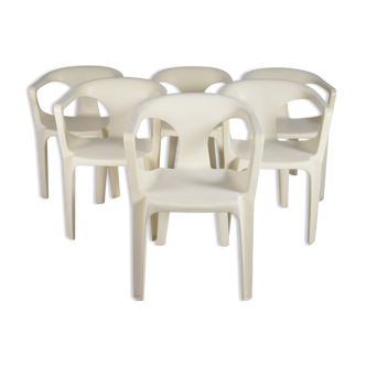 Set de 6 fauteuils Stamp 3000