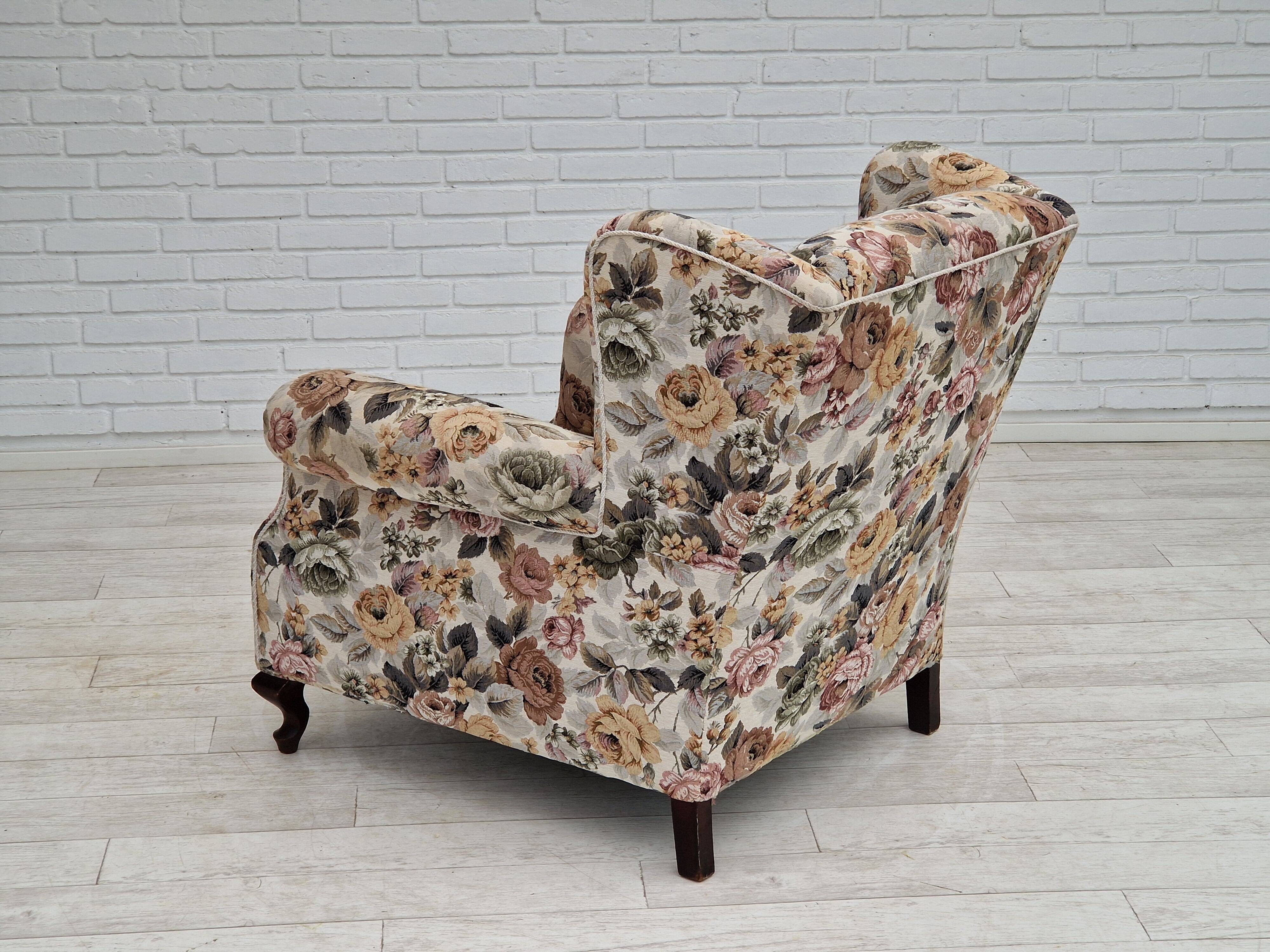 1950s Danish armchair in fabric