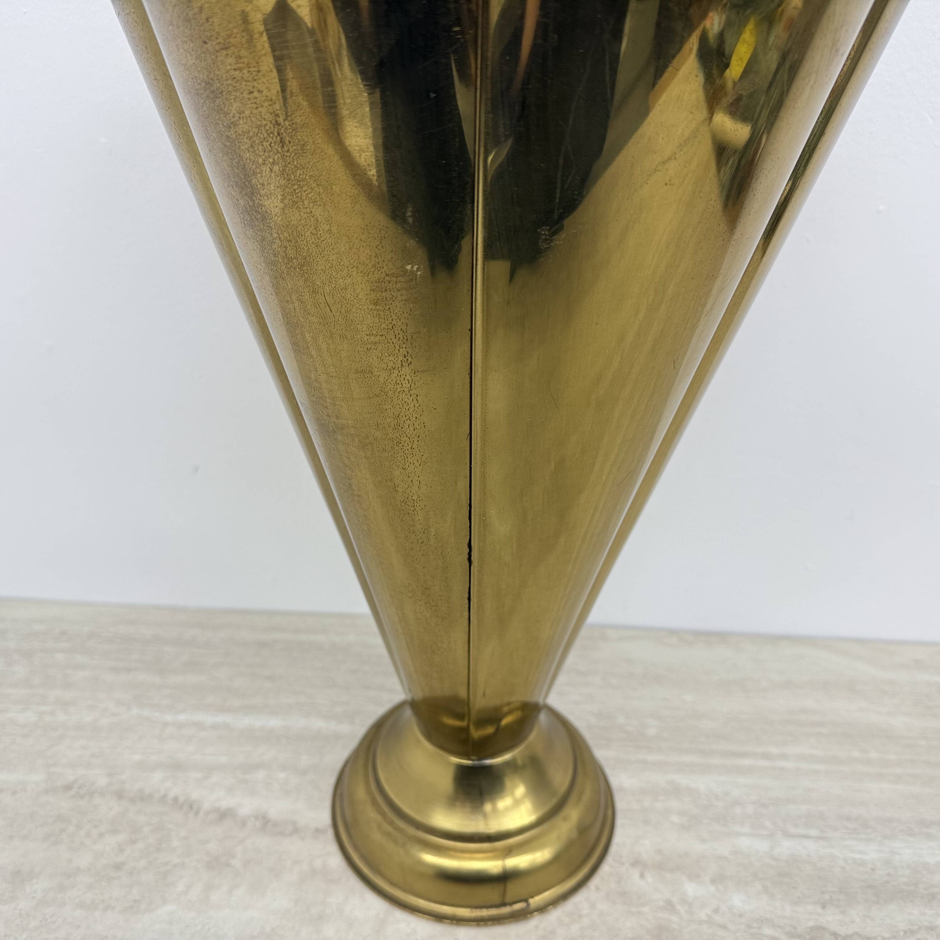 Mid-century design brass umbrella stand , 1970’s