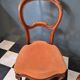 Paire de chaises basses chauffeuses style Louis Philippe
