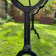 Vintage bistro table 1930 marble top for 4 people