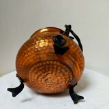 Copper cauldron on feet