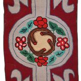 Tapis antique fait main Hooked américain 67cm x 135cm (1930s)