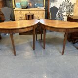 Pair George III Mahogany Console Tables