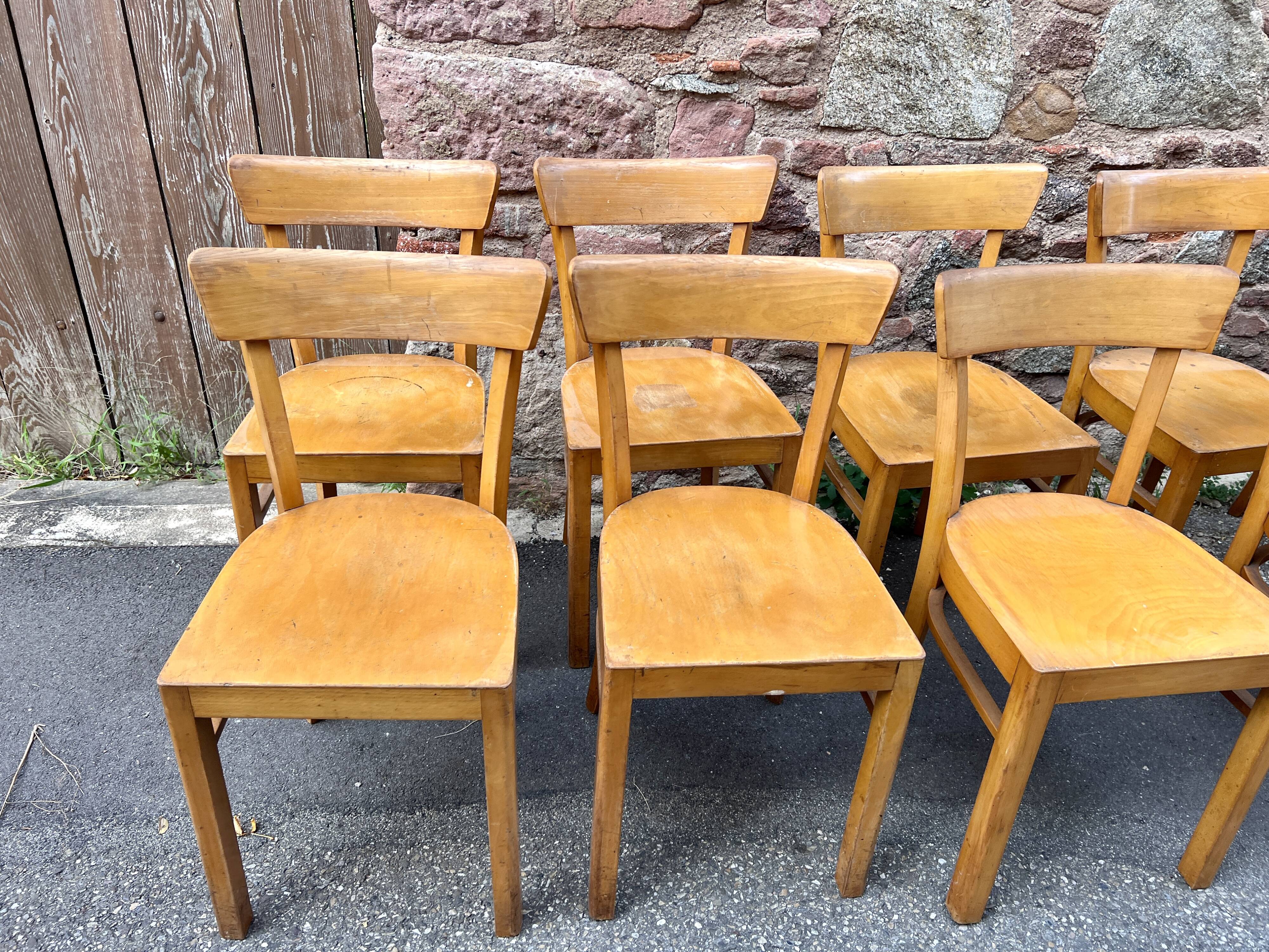 Fischel Thonet Baumann style bistro chair series