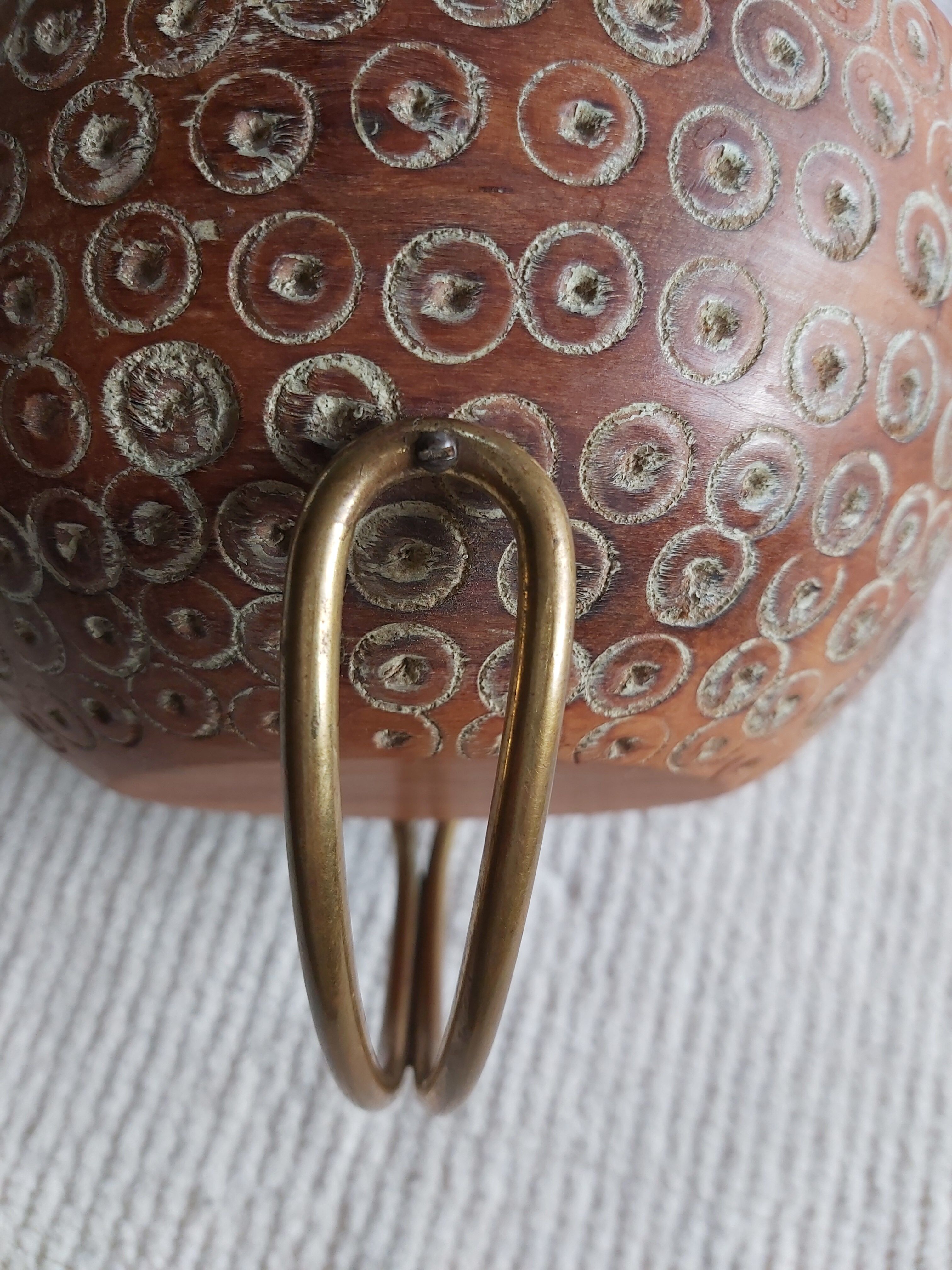 Aldo Tura 50's wooden hollow cut