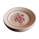 Lot 6 plates flat Badonviller Francine eyelets blue red 1940