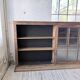 Enfilade meuble de métier XXL portes vitrées