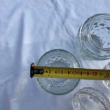 Lot 2 serving jam jars