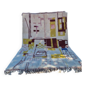 Tapis berbère en laine - main