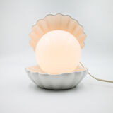 White shell lamp 70's