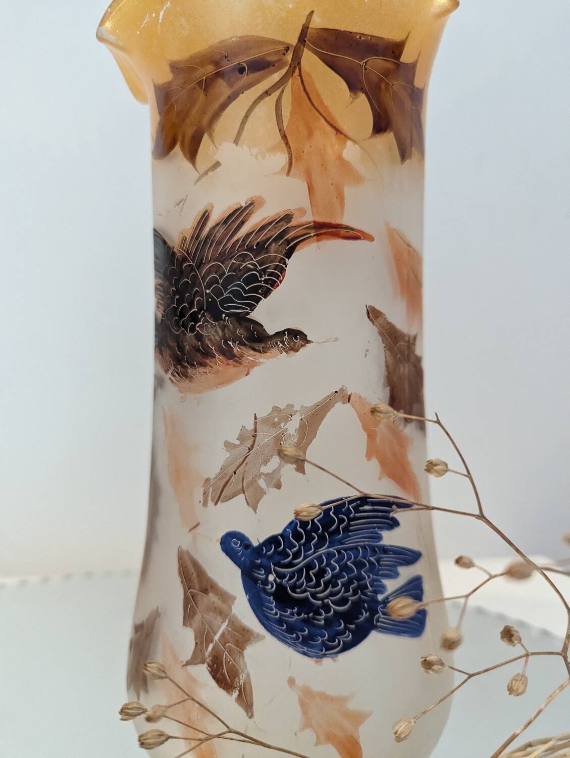 Paire de vases anciens Art nouveau