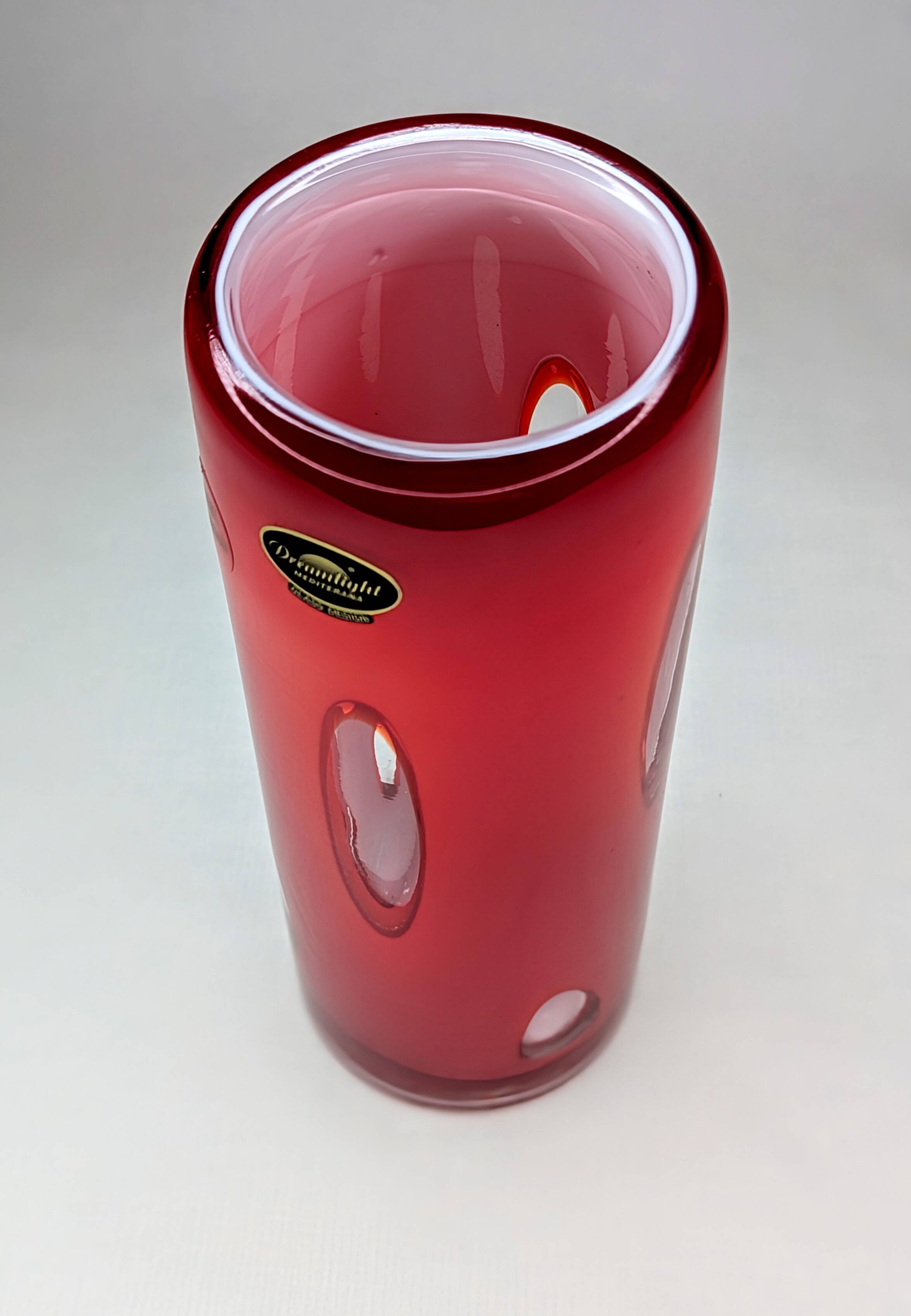 Vase Unikat Dreamlight space age bubbles red