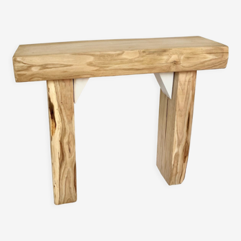 Solid chestnut wood bench