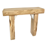 Solid chestnut wood bench