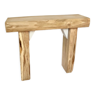 Banc en bois massif de châtaignier