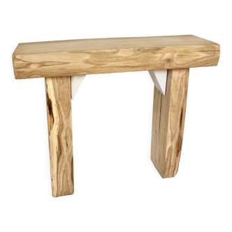 Solid chestnut wood bench