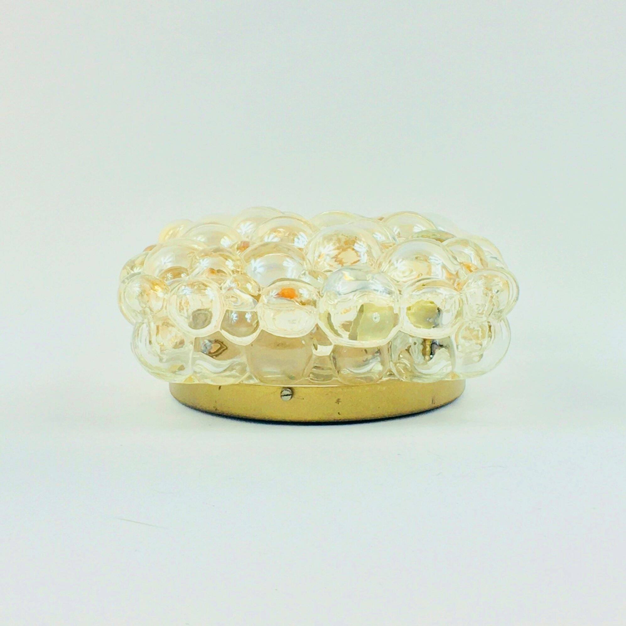 Mid-Century Bubble Glass Wall Light or Ceiling Light by H. Tynell, 1970s