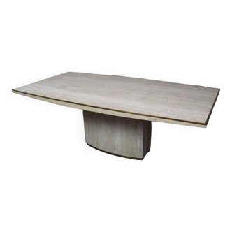 Travertine dining table by Jean Charles  1970's