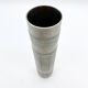 Vase rouleau brutaliste / aluminium brossé – 1960s
