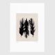 Contemporary painting on paper - black feathers - signed Eawy