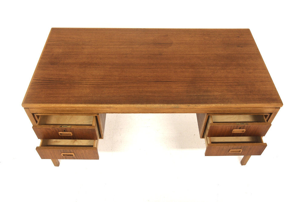 Scandinavian teak desk, Göran Strand, Lelångs Möbelfabrik, Sweden, 1950