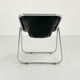 Plona chair in black leather by Giancarlo Piretti for Anonima Castelli, 1970