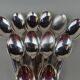 12 silver-plated soup spoons, Monaco Grand Prix model.