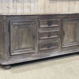 Enfilade of the eighteenth century in oak, top false marble