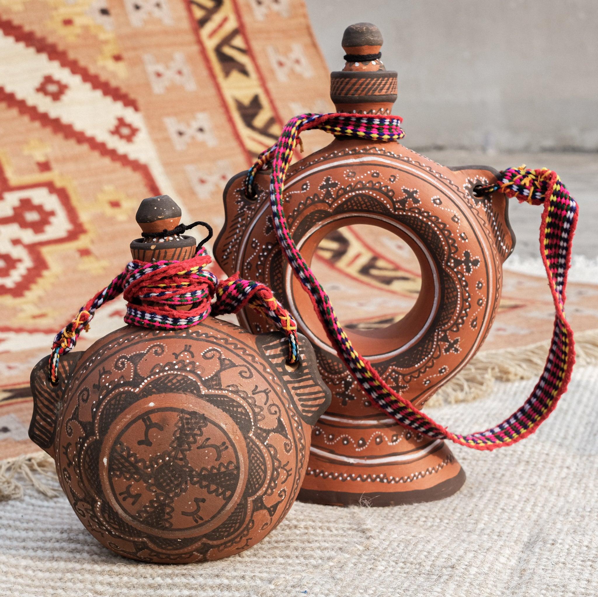Khavda terracotta decanter