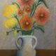 Still life with Dalhia signed J de Sereys, circa 1970.