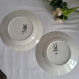 4 assiettes à dessert Sarreguemines épernay faïence vintage