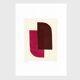 Abstract painting on paper illustration signed Eawy