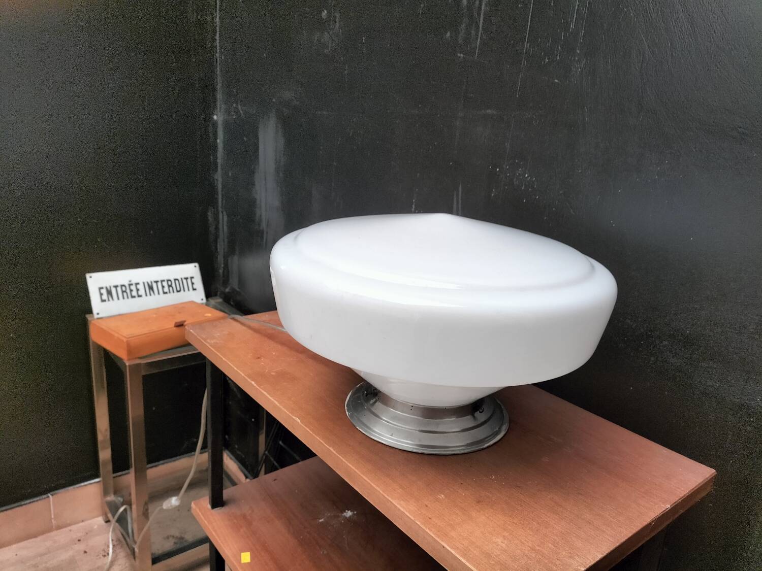 Lampe opaline art déco
